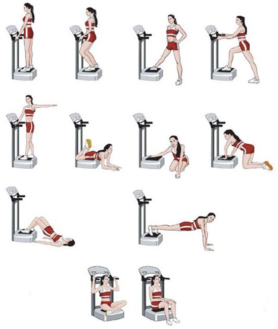 Bài tập với máy Massage Super Fit