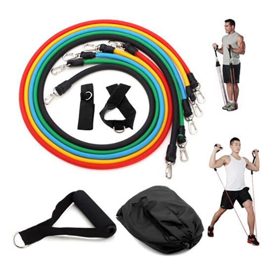 Bộ dây đàn hồi tập Gym 5 màu