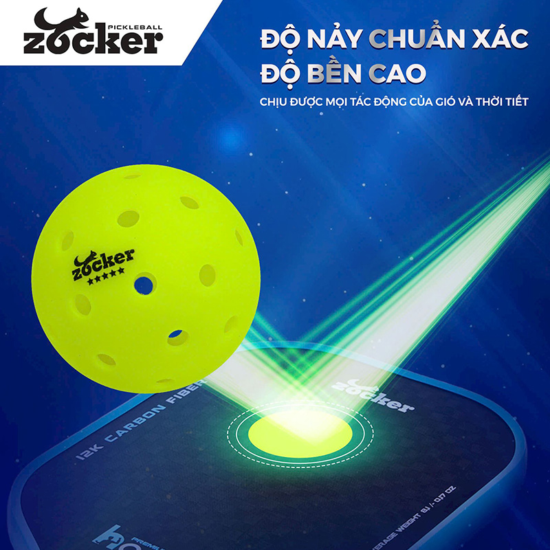 Ưu điểm của bóng Pickleball Zocker Five Star