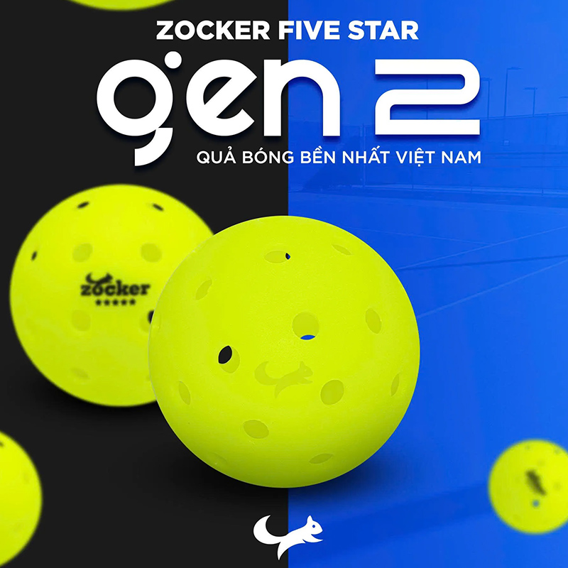 Ưu điểm bóng Pickleball Zocker Five Star Gen 2