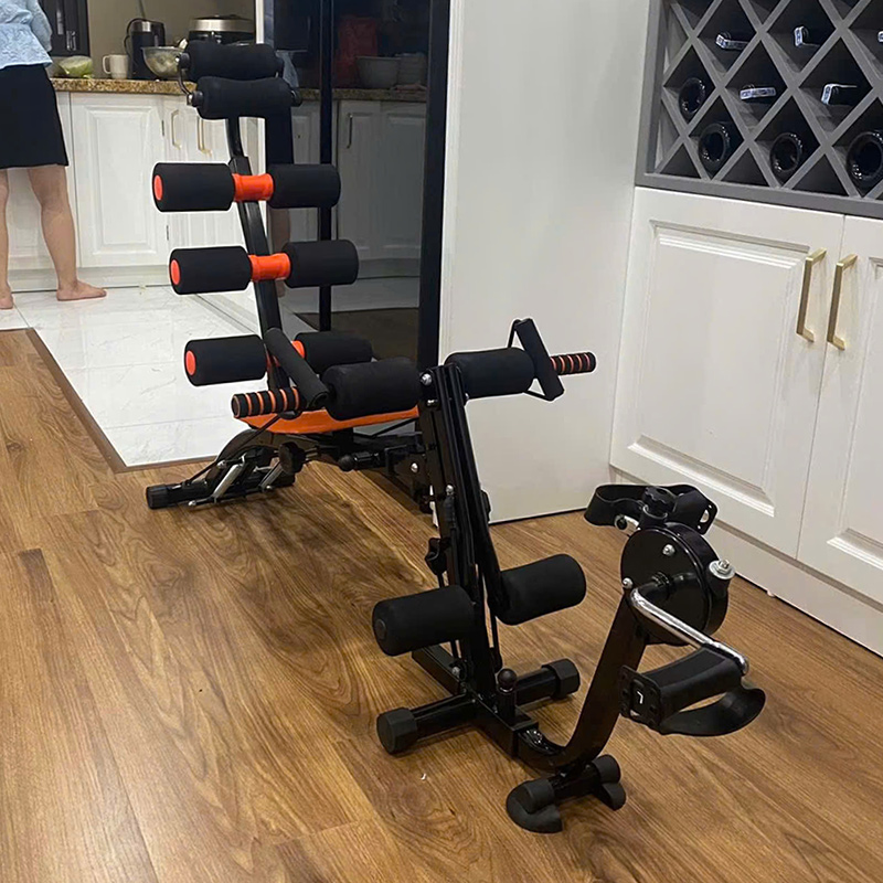 Máy tập bụng có cơ chế trợ lực