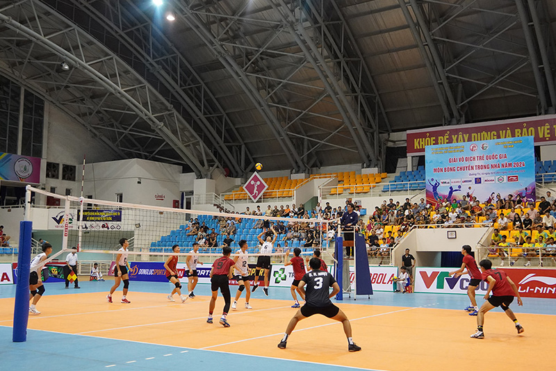 Các khu vực sân bóng chuyền